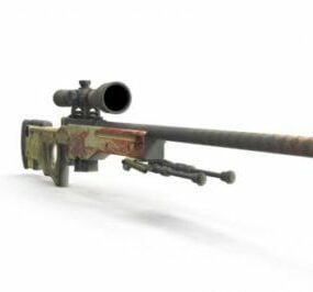 Sniper Awp Dragon 3d model