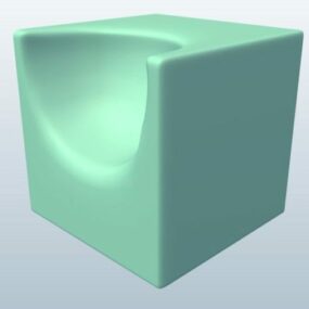 3д модель кубического абстрактного стула
