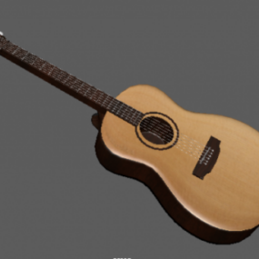 Realistisches Akustikgitarren-3D-Modell