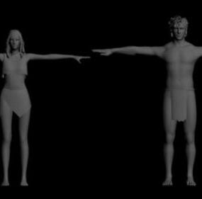 Model 3D postaci Adama Evy