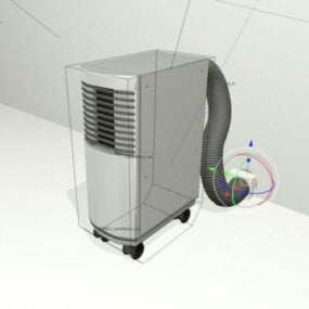 Air Conditioner Outdoor Unit Rigged 3d model