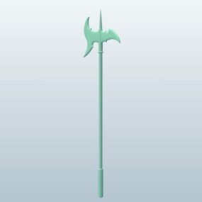 Alabarda Two-handed Pole Weapon 3d model
