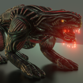 Animal monstre extraterrestre modèle 3D