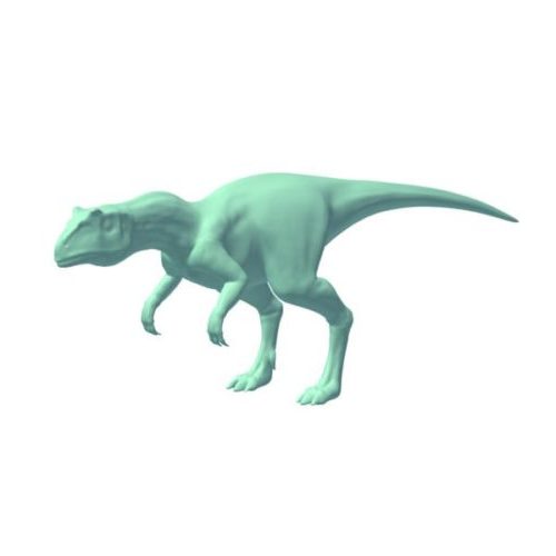 Lowpoly Аллозавр динозавр
