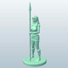 Ancient Chinese Peasant Girl 3d model