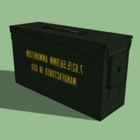 Caja de munición militar modelo 3d