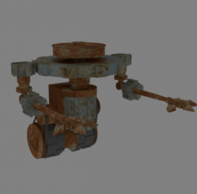 古代齿轮机器人角色3d模型