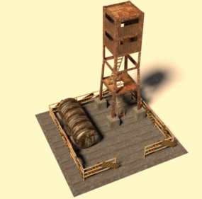 Old Apocalyptic Bunker 3d model