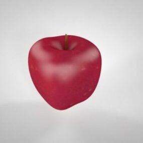 3D model červeného jablka V3