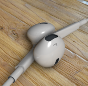苹果耳机设计3d模型