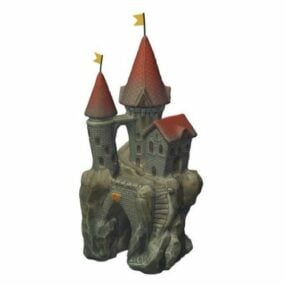 Aquarium Rock Castle 3d model