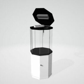 Glass Aquarium Octagon Shape 3d model