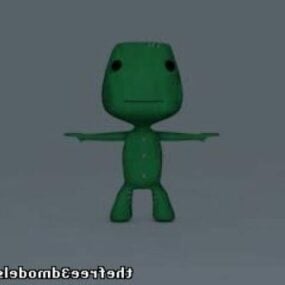 3д модель персонажа лягушки-детеныша