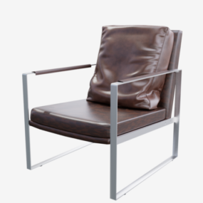 3д модель современного кресла середины века
