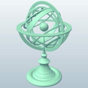 Modelo 3d da Esfera Armilar da Ciência
