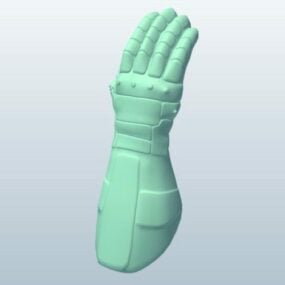 Gepantserde ridderhandsculptuur 3D-model