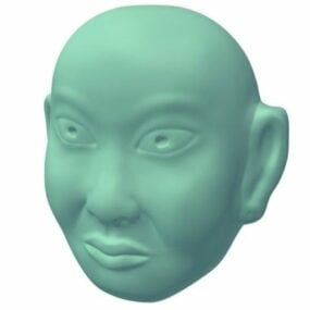 ماسک آسیایی مدل سه بعدی قابل چاپ