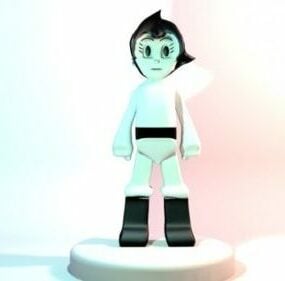 Cartoon Astro Boy Character 3d model