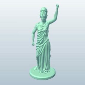 אתנה פסל יווני דגם תלת מימד