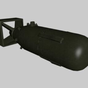 Mô hình vũ khí bom nguyên tử 3d