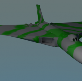 3D модель футуристического истребителя-бомбардировщика