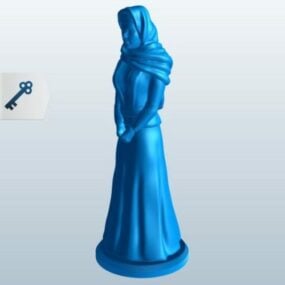 Personnage de femme azerbaïdjanaise modèle 3D