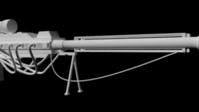 Military B2-75 Railgun V1 דגם תלת מימד