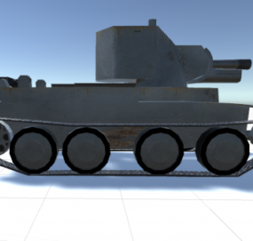 1д модель танка БТ-42 времен Первой мировой войны
