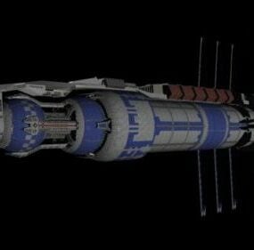 3д модель космической станции "Вавилон"
