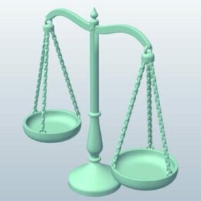 Modelo 3D para impressão em escala de equilíbrio