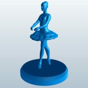 芭蕾舞女演员雕像 3d model
