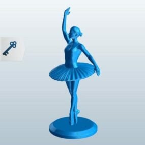 Mô hình tượng 3d của nữ diễn viên ballet Bourree