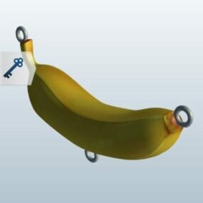 Peau de banane modèle 3D