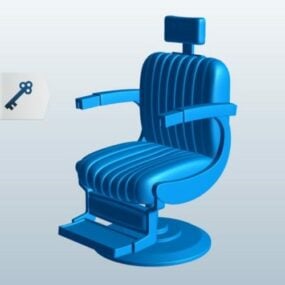 Modelo 3D de móveis para cadeiras de barbeiro