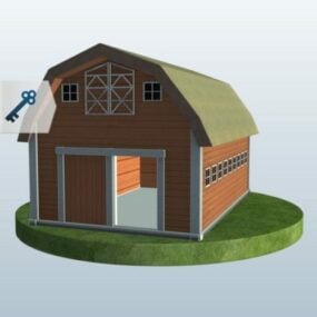 Farm House In Jungle 3d model