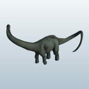 Modello 3d del dinosauro a collo lungo Barosaurus