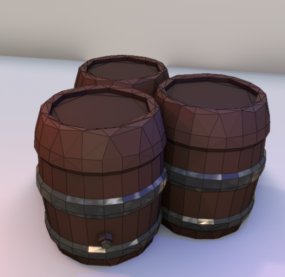 Wine Barrel 3d model