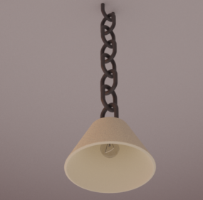 Basic Chandelier With Chain 3d model