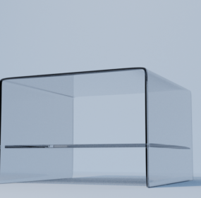 1д модель стеклянного стола для гостиной V3