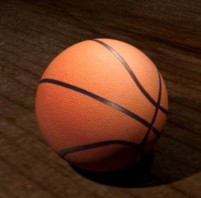 Basketball Basket With Mesh 3d model