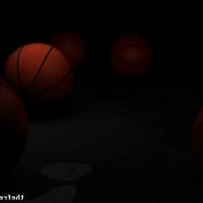 3д модель спортивных баскетбольных мячей