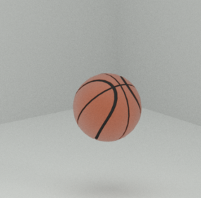 Баскетбольний м'яч V1 3d модель