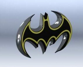 Model 3D odznaki Batmana