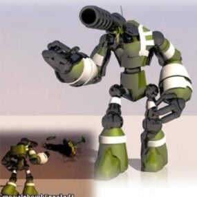 Bazooka Droid Robot 3d-modell