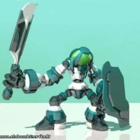 Model 3D Droid Melee Warrior