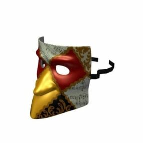 Modisches Bauta-Masken-3D-Modell