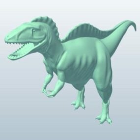Modello 3d del dinosauro Becklespinax