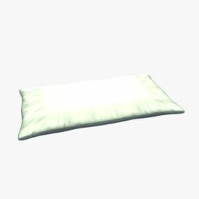 White Bed Pillow 3d model