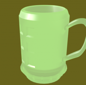 Plastic Coffee Mug 3d model