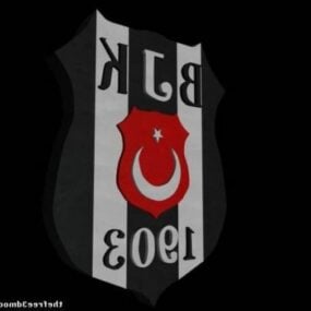 Mô hình 3d Logo bóng đá Besiktas
